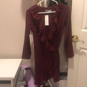 Long Sleeve Ruffled Dress